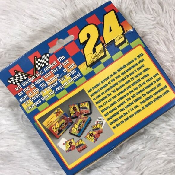 Vintage Nascar Jeff Gordon Limited Edition Collectible Tin 2 Decks Playing Cards - Picture 6 of 13